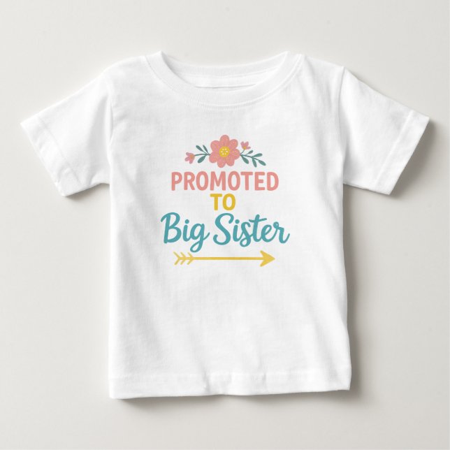Camiseta De Bebé Promocionado a la Invitación de hermandad hermana  (Anverso)