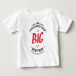 Camiseta De Bebé Promoted to big sister