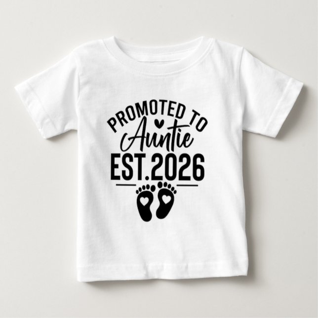 Camiseta De Bebé Promoted To Big Sister Again 2026 Pregnancy Reveal (Anverso)