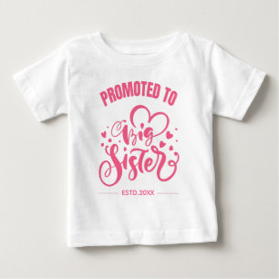 Camiseta De Bebé Promovido a Gran Hermana, Costum Date