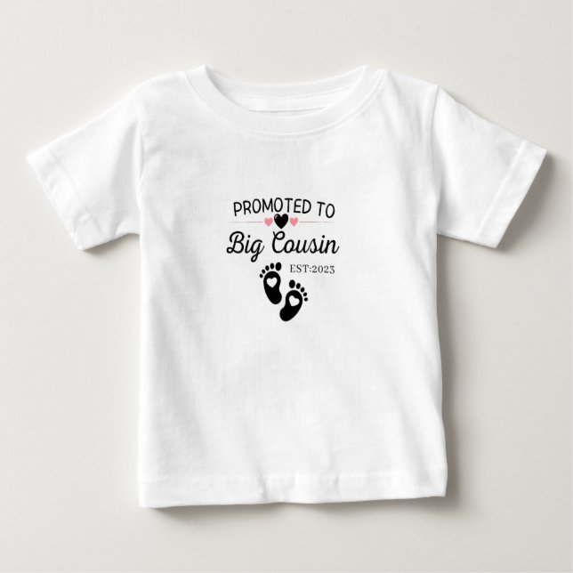 Camiseta De Bebé Promovido A Gran Primo Este De 2023 (Anverso)