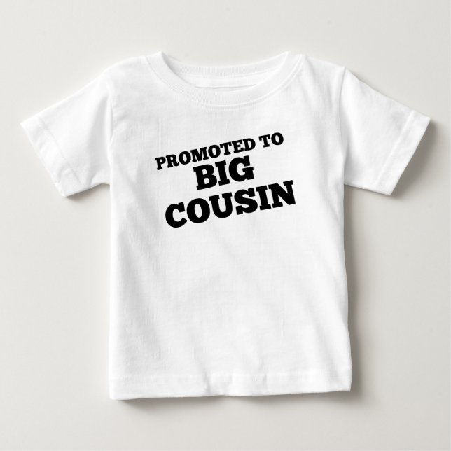 Camiseta De Bebé Promovido al primo grande (Anverso)