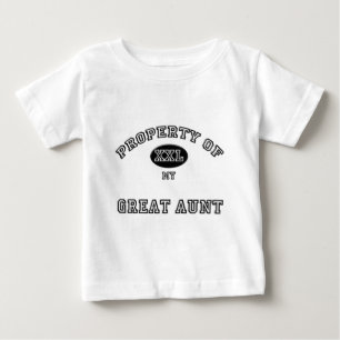 Camiseta De Bebé Propiedad de la gran tía