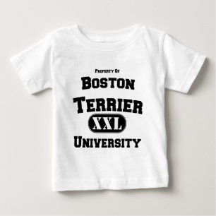 Camiseta De Bebé Propiedad de la Universidad Boston Terrier