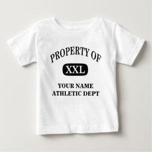 Camiseta De Bebé Propiedad de XXL Su nombre