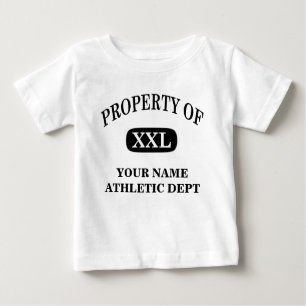 Camiseta De Bebé Propiedad de XXL Su nombre