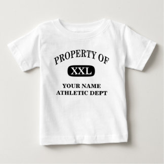 Camiseta De Bebé Propiedad de XXL Su nombre
