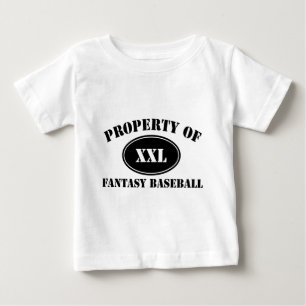 Camiseta De Bebé Propiedad del béisbol de la fantasía