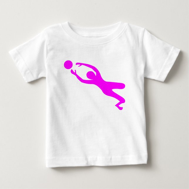 Camiseta De Bebé Protector de objetivos - Magenta (Anverso)