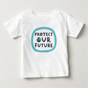 Camiseta De Bebé Proteger nuestro futuro
