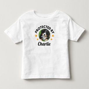 Camiseta De Bebé "Protegido por" Personalizado Nombre y foto de per