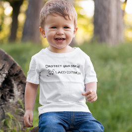 Camiseta De Bebé ¡Proteja su paz! ¡Voy! Humor parental