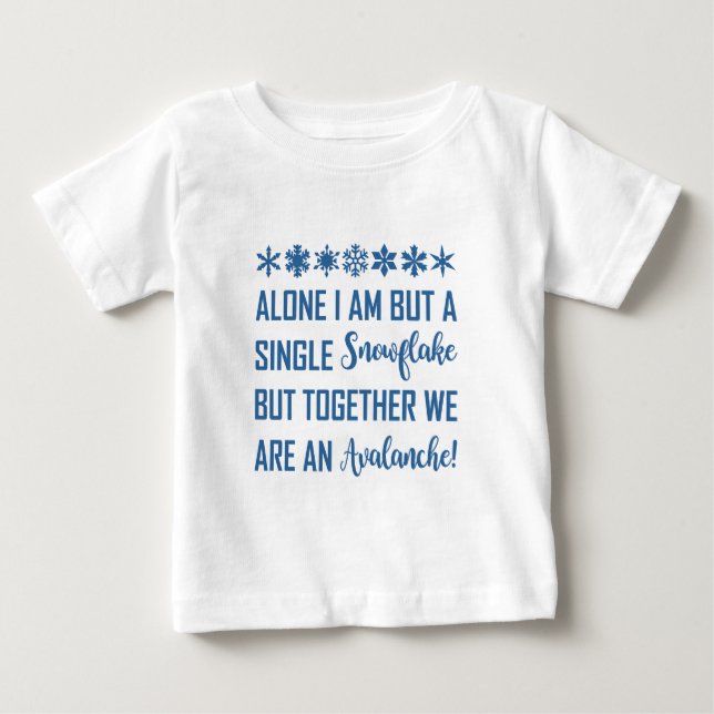 CAMISETA DE BEBÉ PROUD SNOWFLAKE (Anverso)