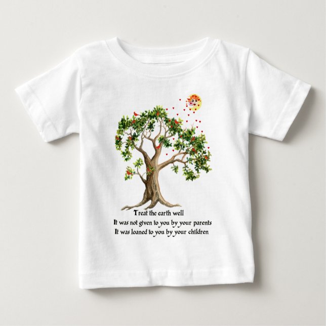 Camiseta De Bebé Proverbio de la naturaleza del Kenyan (Anverso)