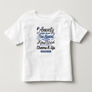 Camiseta De Bebé Proverbios 12:25 Versículo Bíblico – Arte de Palab