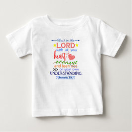 Camiseta De Bebé Proverbios 3:5 Vestido para bebés