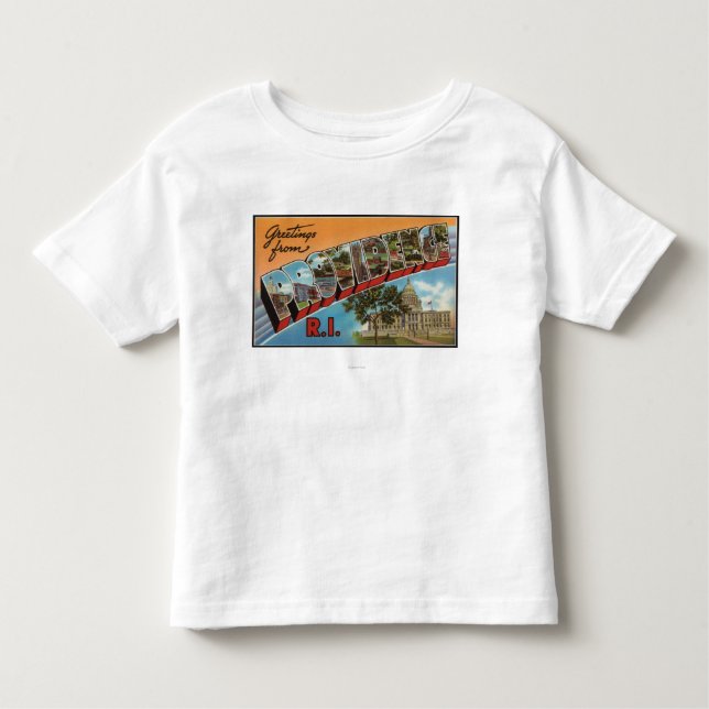 Camiseta De Bebé Providence, Rhode Island (edificio capital) (Anverso)