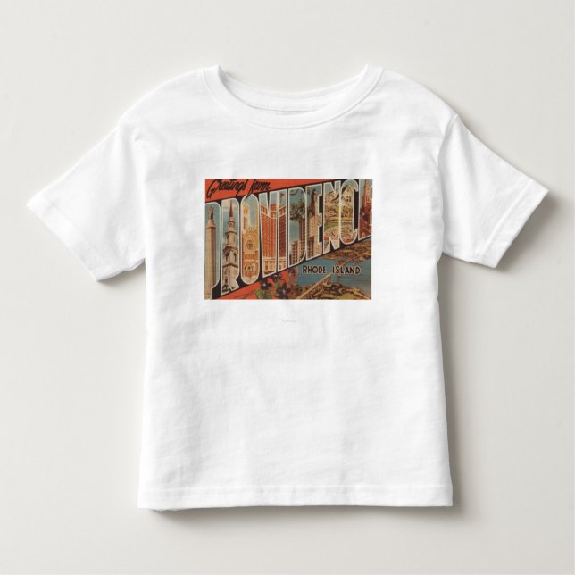 Camiseta De Bebé Providence, Rhode Island - escenas grandes 2 de la (Anverso)