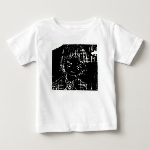 Camiseta De Bebé proyecto anime manga daily black