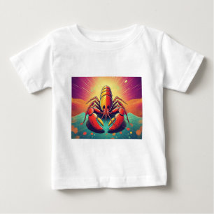 Camiseta De Bebé Psicodelia Lobster Ocean Art
