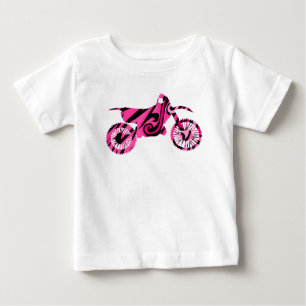 Camiseta De Bebé Psicodelic Pink Dirt Bike