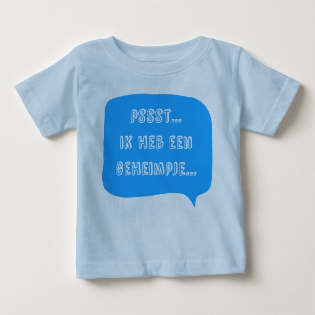 Camiseta De Bebé Psst.. Ik heb een geheimpje.. (Anverso)