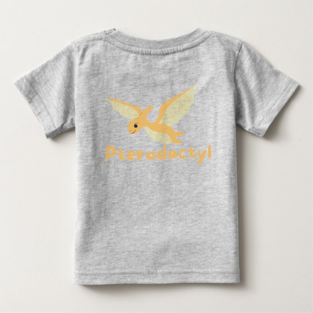 Camiseta de bebé Pterodáctilo (Reverso)