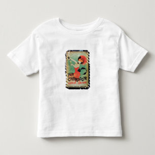 Camiseta De Bebé Publicidad de poster "Pur Champán", de Damery, E