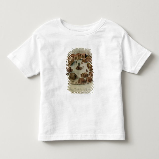 Camiseta De Bebé Pueblo indio de Pomeiooc (Anverso)