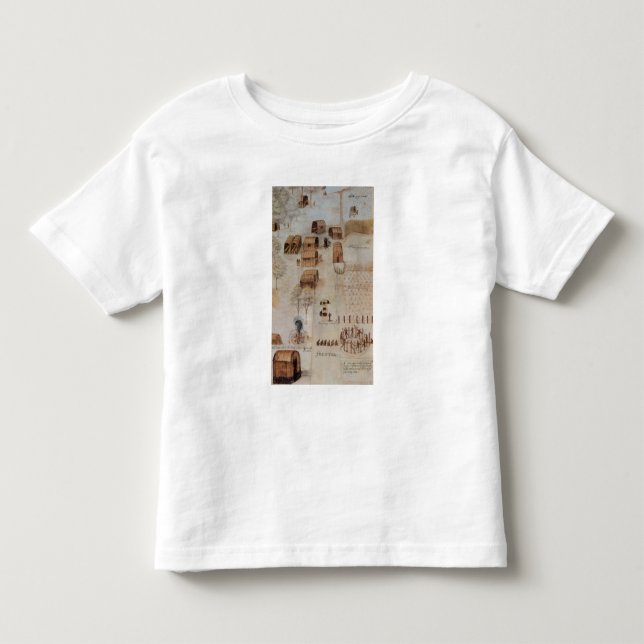 Camiseta De Bebé Pueblo indio de Secoton (Anverso)