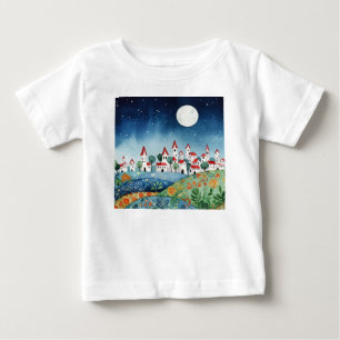 Camiseta De Bebé Pueblo pequeño en colinas