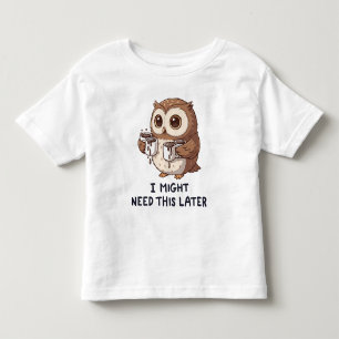 Camiseta De Bebé Puede que necesite café más tarde - Humor divertid