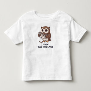 Camiseta De Bebé Puede que necesite café más tarde - Humor divertid