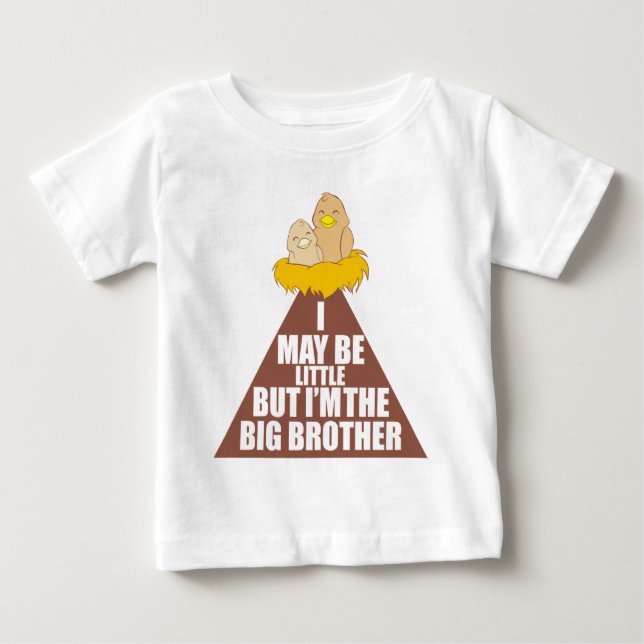Camiseta De Bebé Puede que sea pequeño pero soy el Gran Hermano (Anverso)