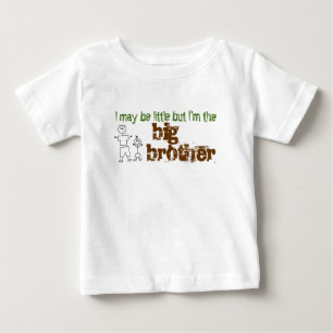 Camiseta De Bebé Puede que sea pequeño pero soy el hermano mayor