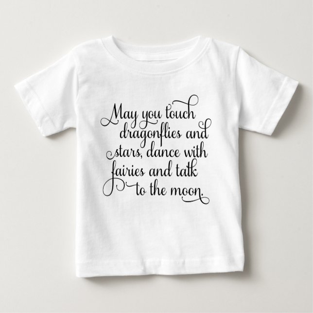 Camiseta De Bebé Puede usted bailar con las hadas, bendición (Anverso)