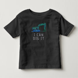 Camiseta De Bebé ¿Puedes Escarbar El Camión De Excavación Divertida