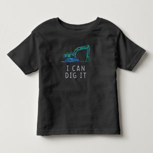 Camiseta De Bebé ¿Puedes Escarbar El Camión De Excavación Divertida