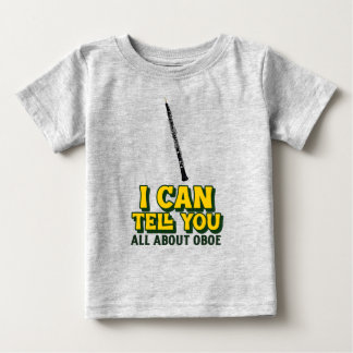 Camiseta De Bebé Puedo contarles todo sobre oboois divertido jugado