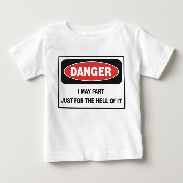 CAMISETA DE BEBÉ PUEDO FART APENAS PARA EL INFIERNO DE ÉL (Anverso)