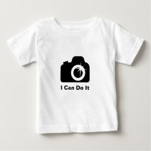 Camiseta De Bebé Puedo hacerlo con cámara
