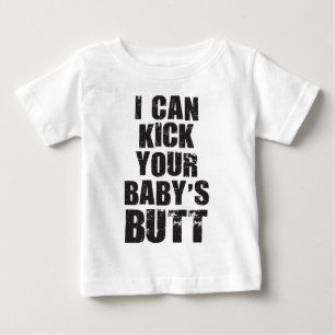 Camiseta De Bebé Puedo patear el culo de tu bebé