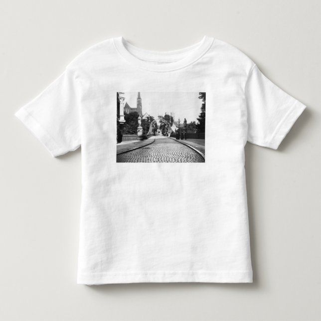 Camiseta De Bebé Puente a la catedral, Breslau Polonia, c.1910 (Anverso)
