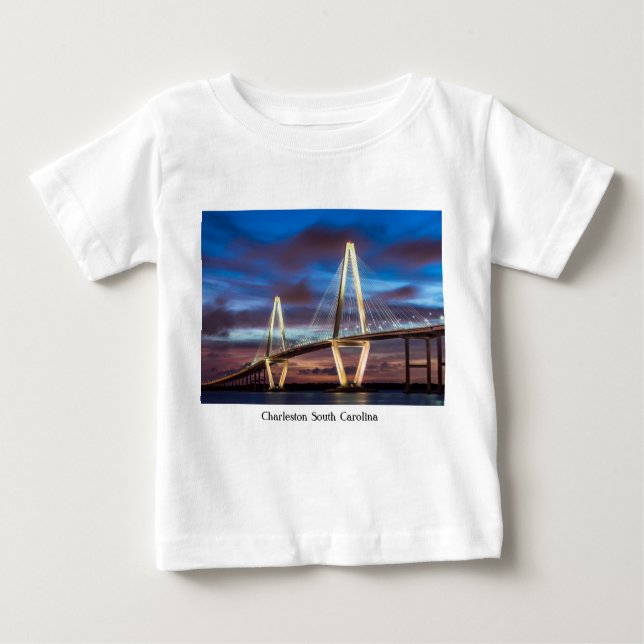 Camiseta De Bebé Puente Arthur Ravenel De Noche (Anverso)