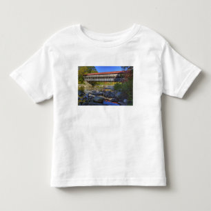 Camiseta De Bebé Puente cubierto de Albany sobre el río Swift, Bla