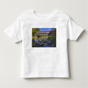 Camiseta De Bebé Puente cubierto de Albany sobre el río Swift, Blan