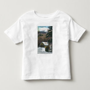 Camiseta De Bebé Puente cubierto en el saetín en invierno