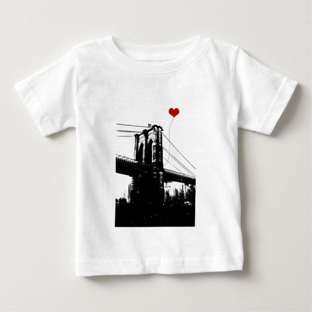 Camiseta De Bebé Puente de Brooklyn (Anverso)