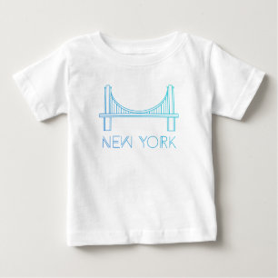 Camiseta De Bebé Puente de Brooklyn el   New York City