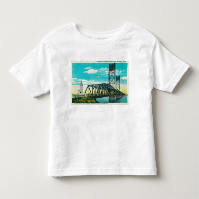 Camiseta De Bebé Puente de la carretera nacional sobre el río (Anverso)